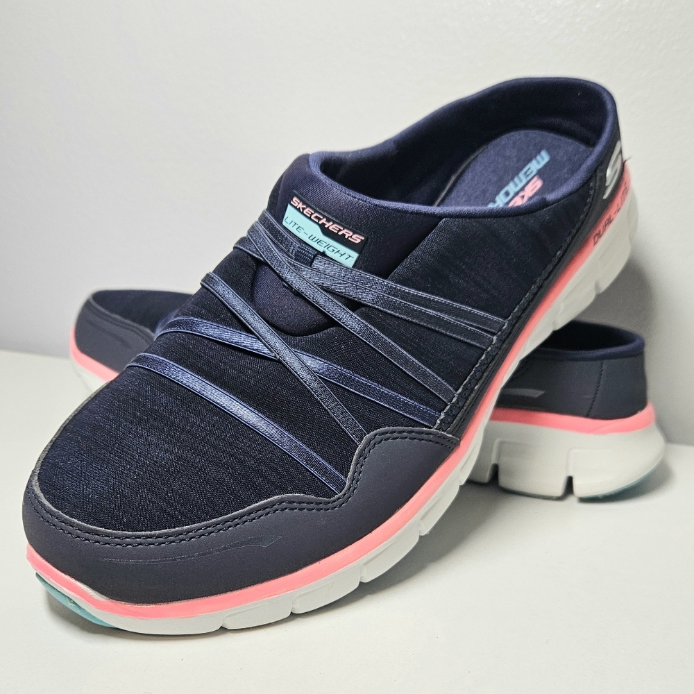 Skechers Synergy Women's Sport Air Streamer Slip-On Mule Sneakers, Sz 8.5 - Picture 2 of 9